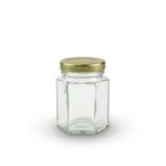 Clear 110ml - Hexagonal Glass Jars