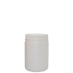 500ml Jar White with White Lid - Tamper Evident