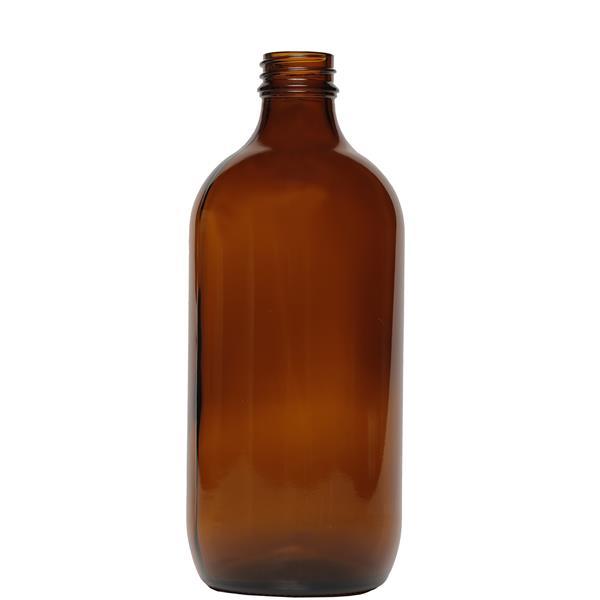 Amber 500ml Boston Round Glass Bottle 28mm Neck New Directions Australia Shandong pharmaceutical glass co., ltd. new directions