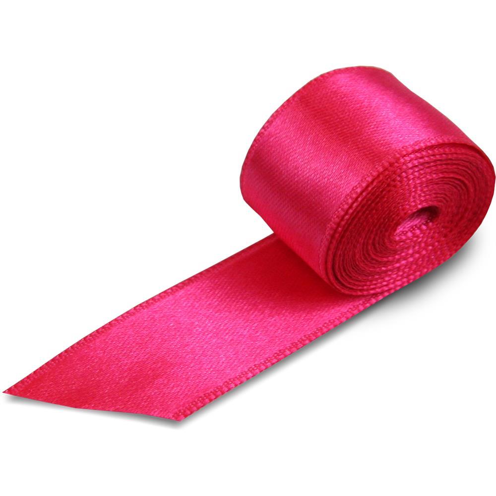 Hot Pink Double Face Satin Ribbon-DBFS-HP