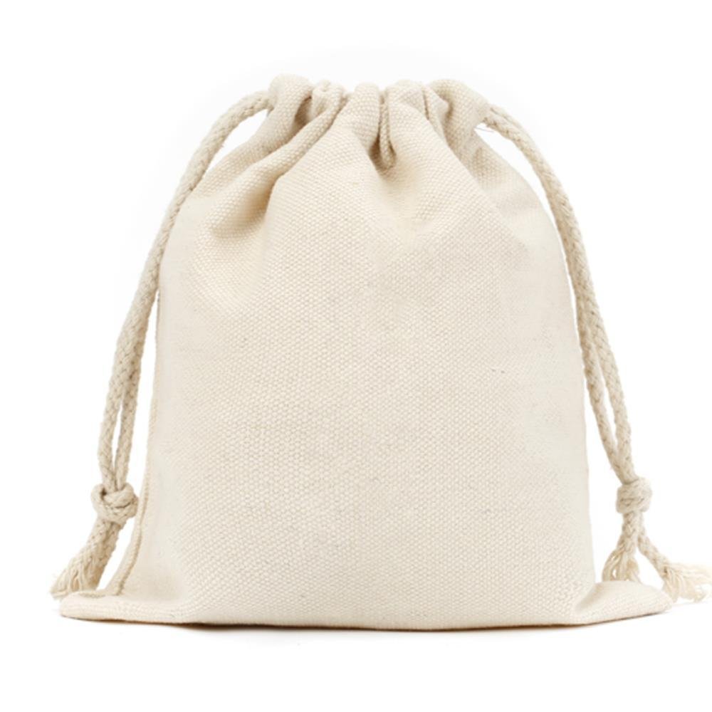 Natural Cotton Drawstring Bag Large 350mm W x 350mm H