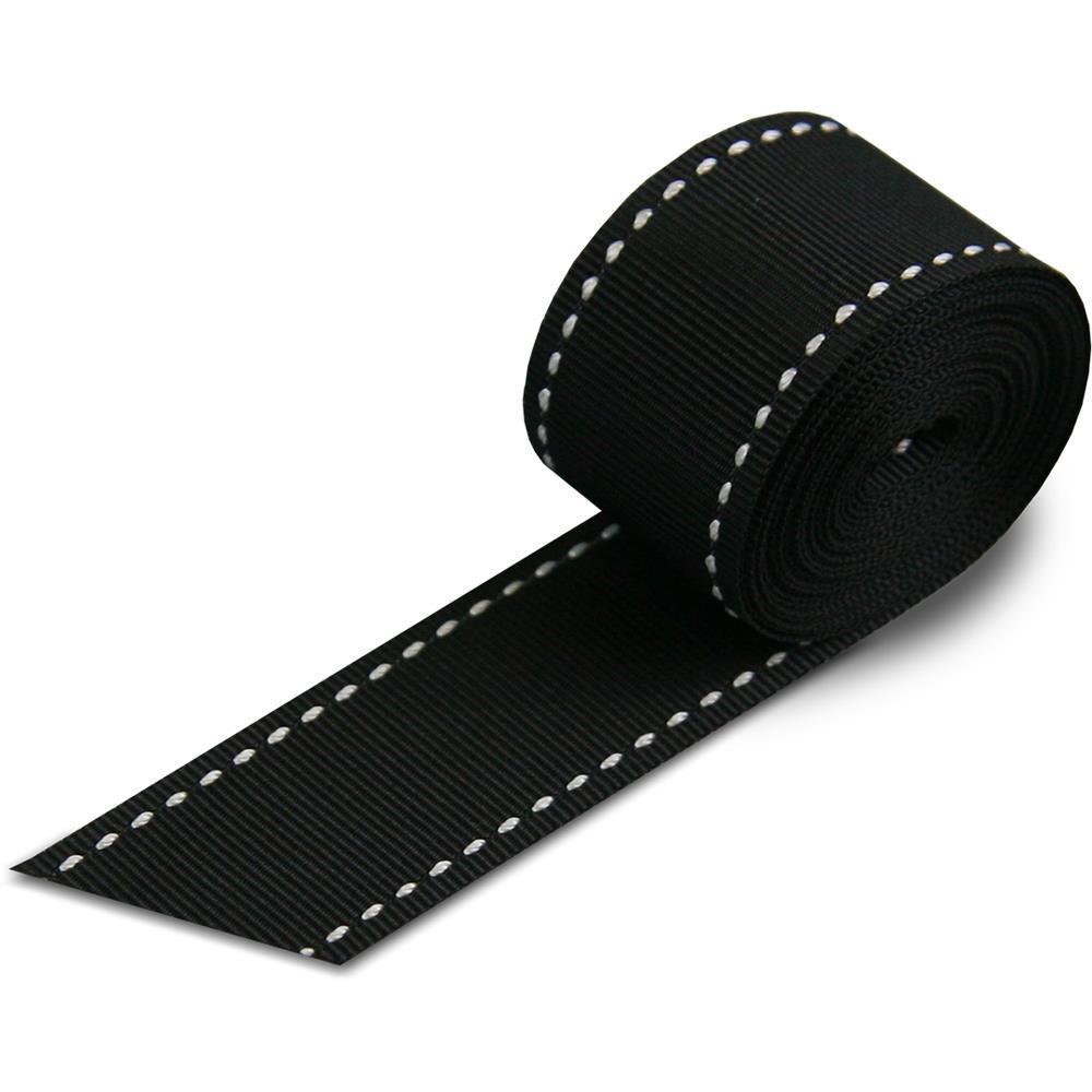 Black and shop white grosgrain ribbon