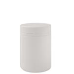 600ml Jar White with White Lid - Tamper Evident