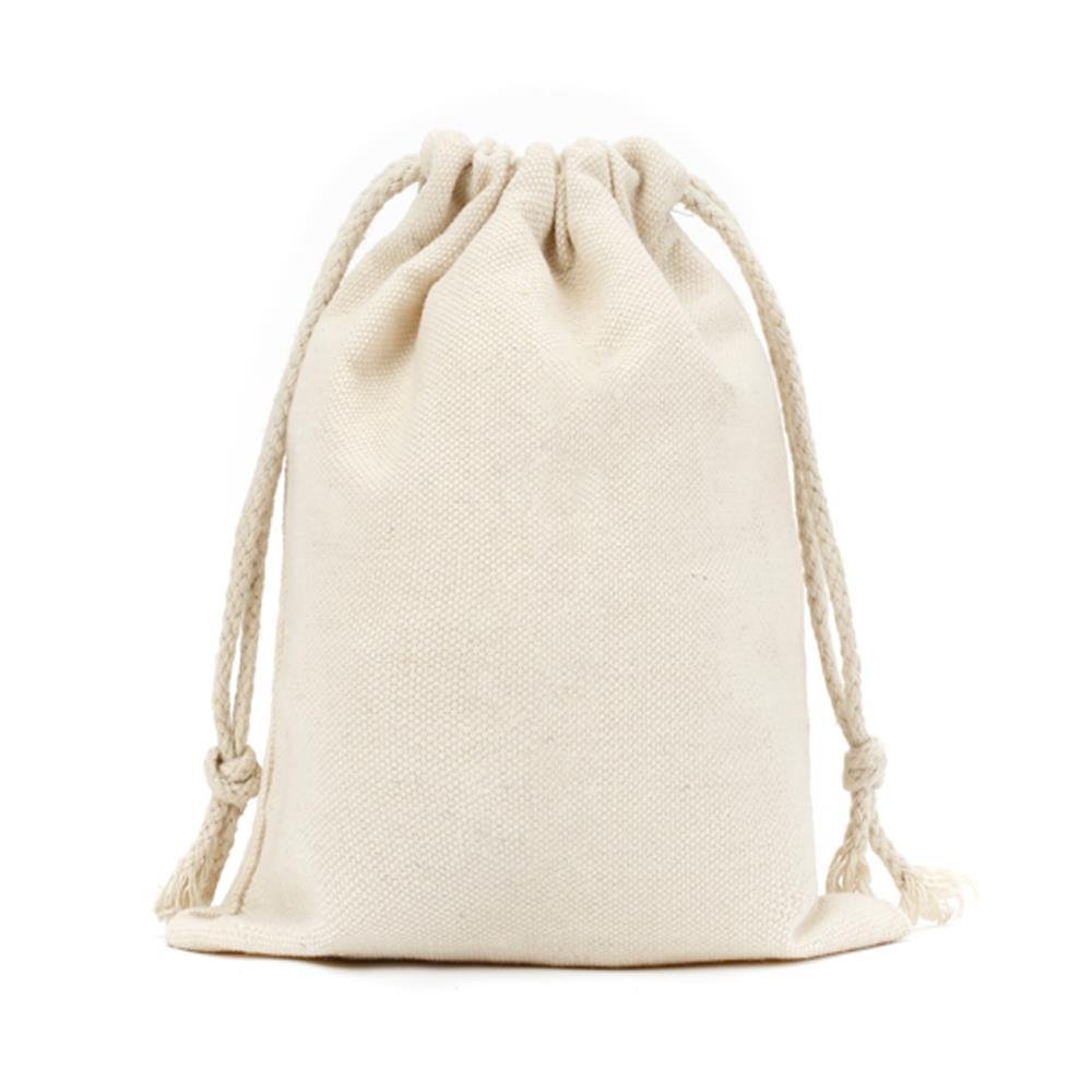 Natural cotton drawstring bag on sale