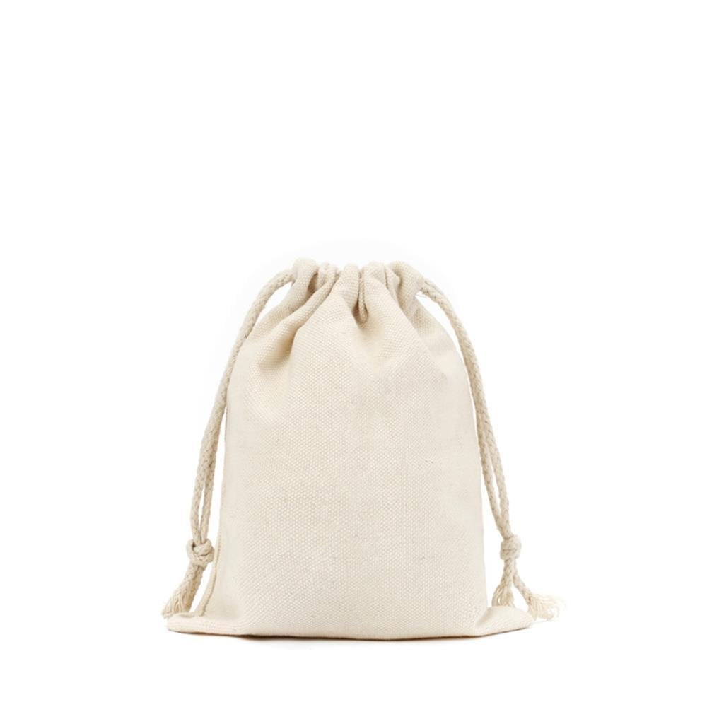 Cotton bags drawstring discount