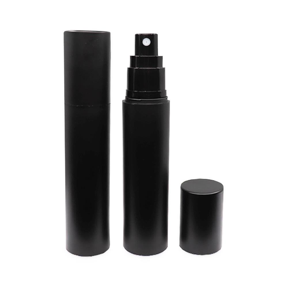 Black plastic shop spray bottles