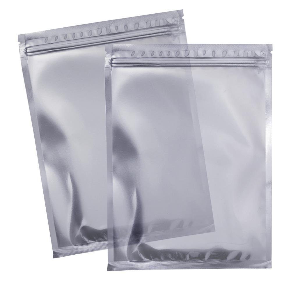 Silver zip lock pouch online