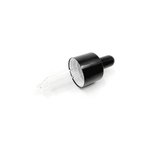 Eye Dropper 20mm (to suit 15ml Angle Shoulder Glass Bottles) Smooth Shiny Black