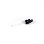 Eye Dropper 18mm Black Ribbed