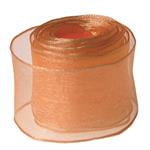 Peach 38mm Organza Ribbon