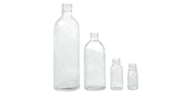 Clear Boston Round Glass Bottles