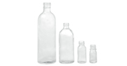 Clear Boston Round Glass Bottles