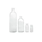 Clear Boston Round Glass Bottles