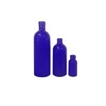 Cobalt Blue Boston Round Glass Bottles