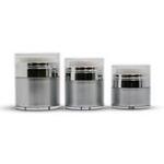 Silver with Chrome Airless Jar