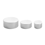 24mm PET Plastic Cap Matt Silver (False Wall Closures) (410 neck)