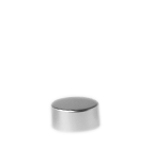 24mm Metal Smooth Cap Matt Silver