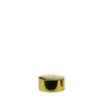 24mm Metal Smooth Cap Shiny Gold