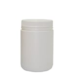 1Lt Jar White with White Lid - Tamper Evident