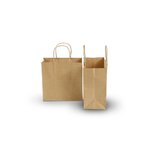 Aquarius: Brown Kraft Bag - 18cm (W) x 15cm (H) + 8cm (G) - Carton of 500