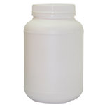 2Lt Jar White with White Tamper-evident Lid