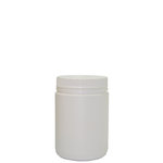 500ml Jar White with White Tamper-evident Lid