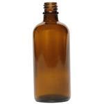 Amber 100ml T/E Boston Round Glass Bottle (18mm neck)