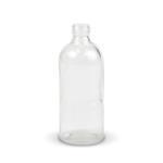 Clear 100ml Boston Round Glass Bottle (20mm neck)