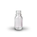 Clear 10ml T/E Boston Round Glass Bottle (18mm neck)