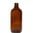 Amber 500ml Boston Round Glass Bottle (28mm neck)