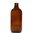 Amber 500ml Boston Round Glass Bottle (28mm neck)