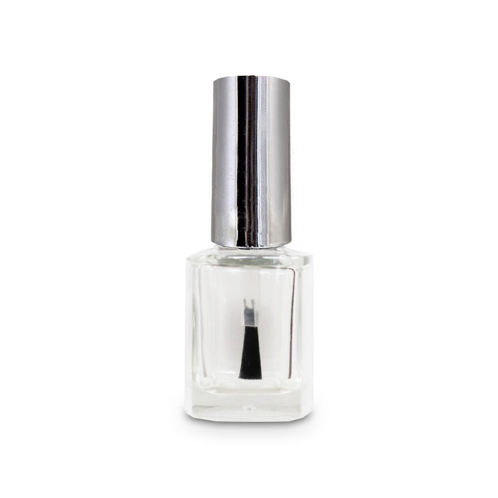 12ml Nail Polish Glass Bottle with Shiny Silver Cap and Brush - New  Directions Australia