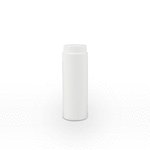 200ml White Round Talcum Bottle With White Cap