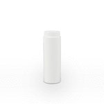 200ml White Round Talcum Bottle With White Cap