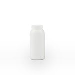 200ml White Oval Talcum Bottle With White Cap