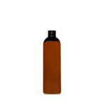 Amber 250ml PET Boston Round Bottle