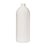 White 1L PET Boston Round Bottle