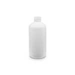 White 250ml PET SHORT Boston Round Bottle