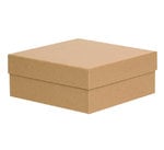 Kraft Large Gift Box: 250mm (W) x 250mm (L) x 90mm (D) - Carton of 20