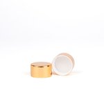 20mm Metal Smooth Cap Shiny Gold