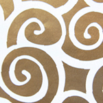 Gloss Wrapping Paper - Gold Motif - 50cm x 60m