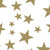 Gloss Wrapping Paper - Gold Stars - 50cm x 60m