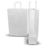 Earth: White Kraft Bag - 34cm (W) x 48cm (H) + 12cm (G) - Carton of 250