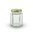 Clear 190ml Hexagonal Jar with 58mm Twist Top Gold