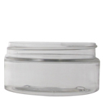 Clear 250ml (89mm neck) PET Boston Round Jar