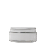 Clear 50ml (58mm neck) PET Boston Round Jar