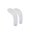 Cream Spatula Curved WHITE Plastic (Pack of 50)