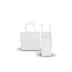 Pluto: White Kraft Bag - 18cm (W) x 15cm (H) + 8cm (G) - Carton of 500