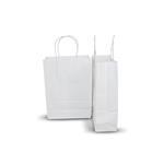Sun: White Kraft Bag - 20cm (W) x 28cm (H) + 9cm (G) - Carton of 500