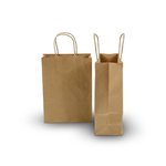 Taurus: Brown Kraft Bag - 26cm (W) x 35cm (H) + 9cm (G) - Carton of 250